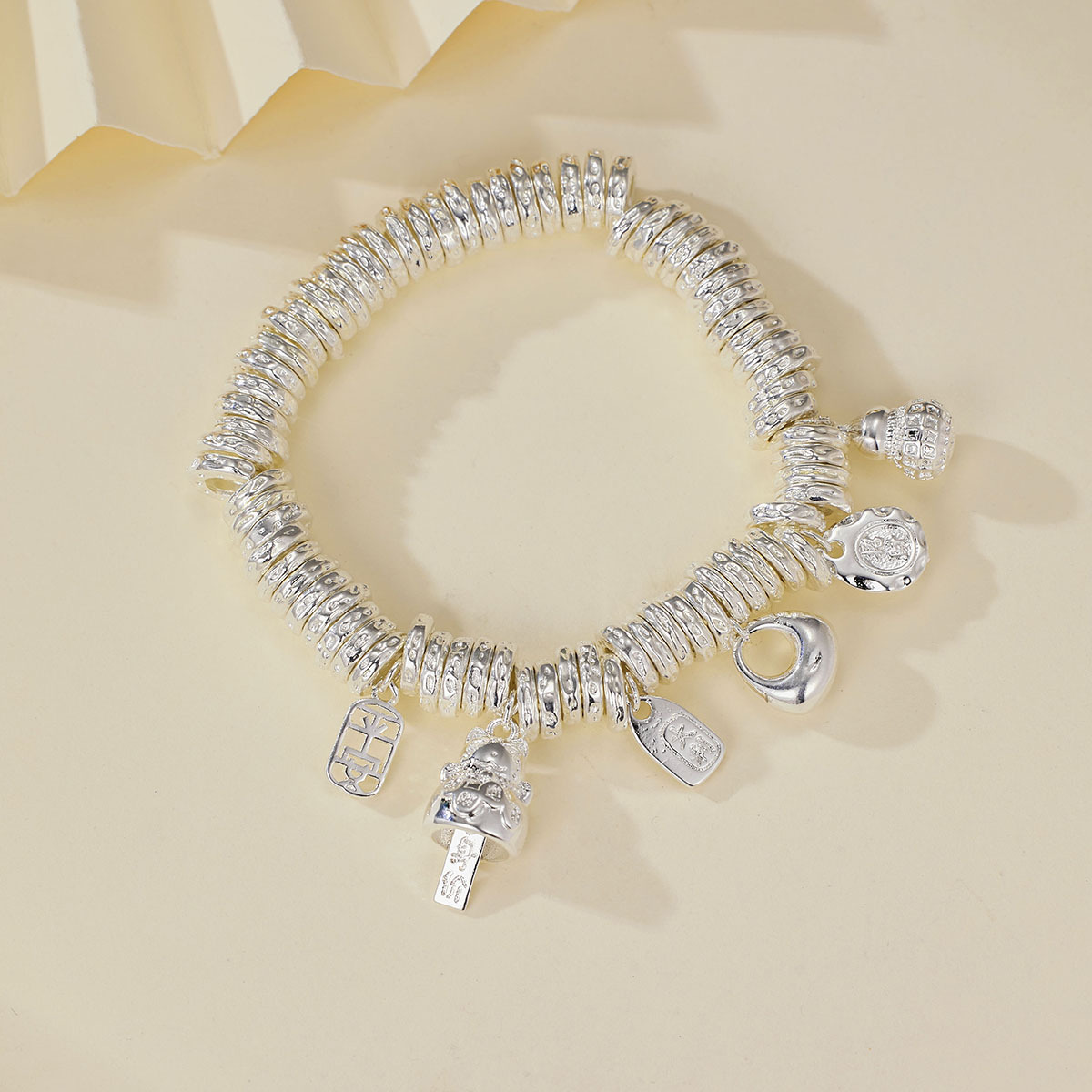 999.9银猫爪多宝【盘缠】手串