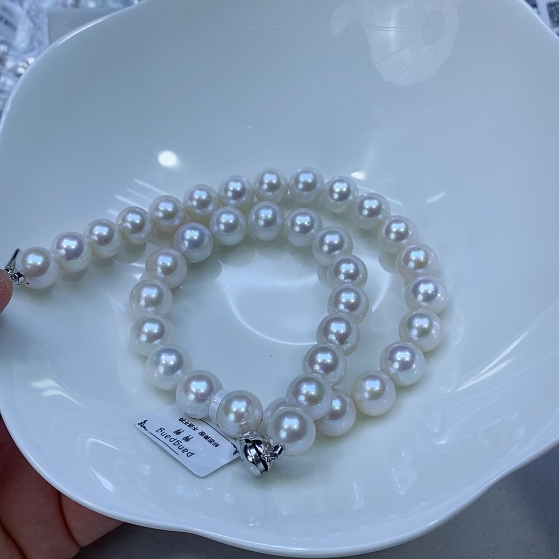 淡水珍珠颈饰银S925镶嵌