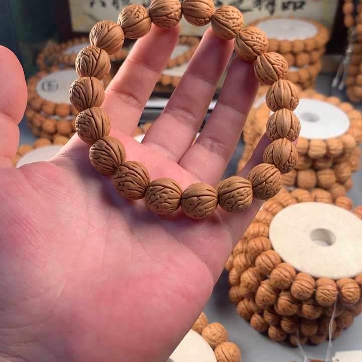 桃核手串15野生大肠