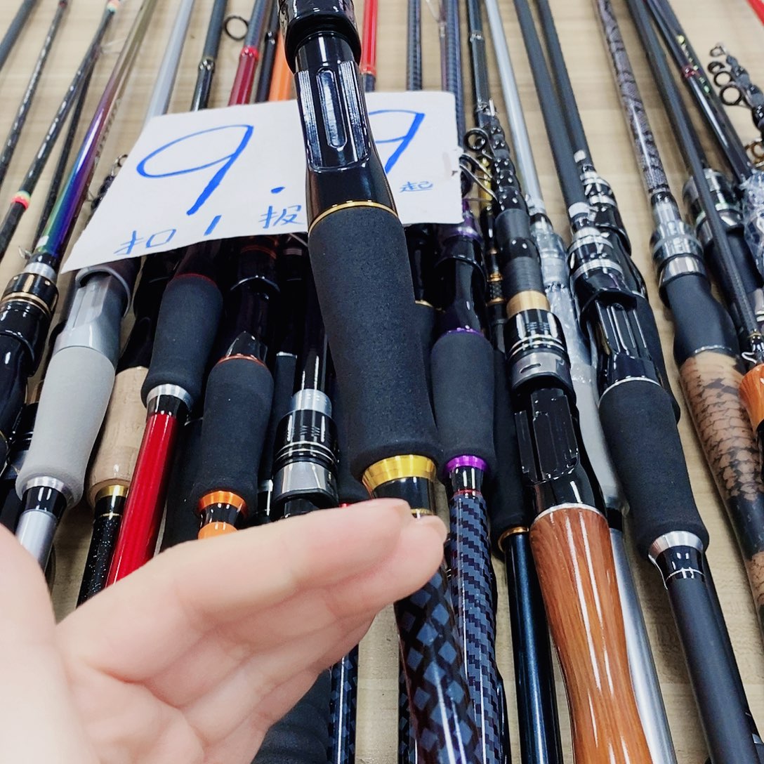 黑金色直柄路亚竿2.4米