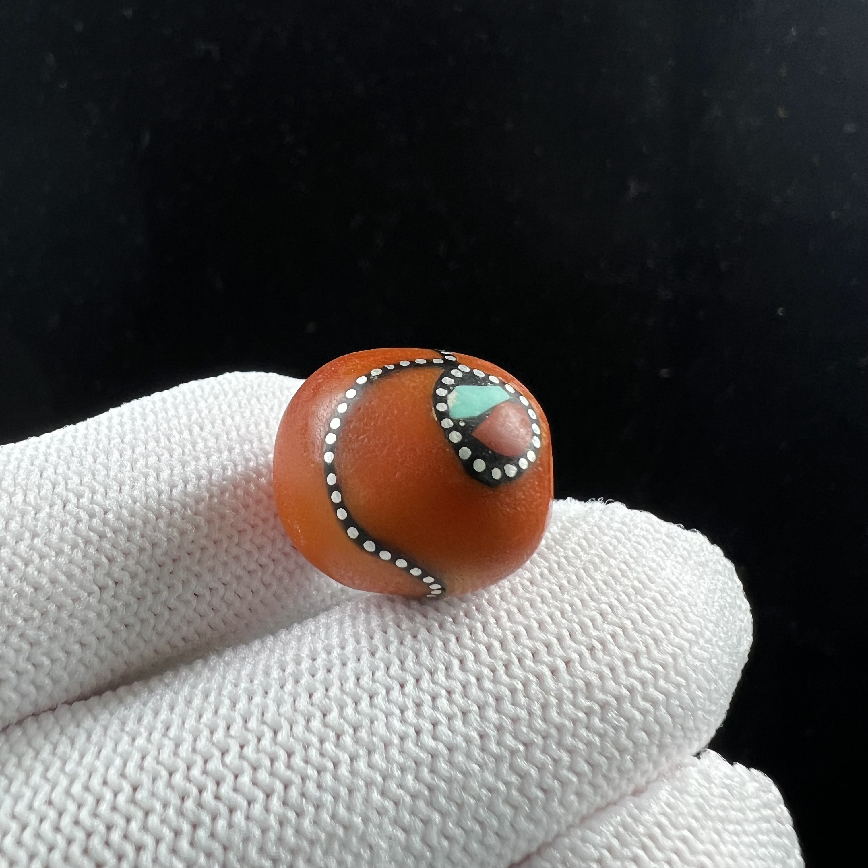 Y6023天然原矿蜜蜡 老蜡枣珠15x16mm 2.5克抖音基地质检发货