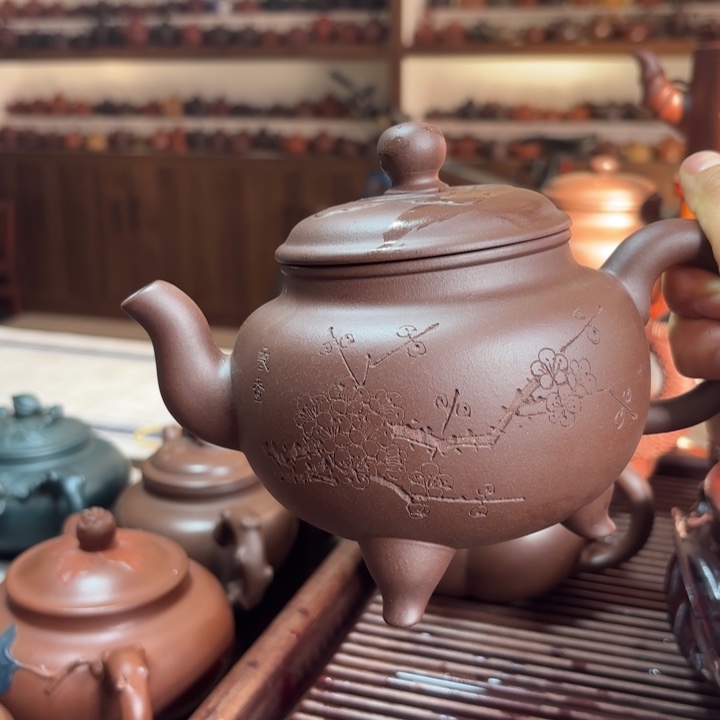 紫砂茶壶糖*哥紫泥大彬