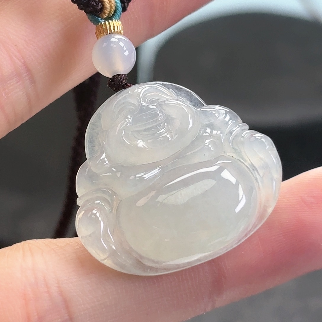 翡翠颈饰未镶嵌ym1017佛公