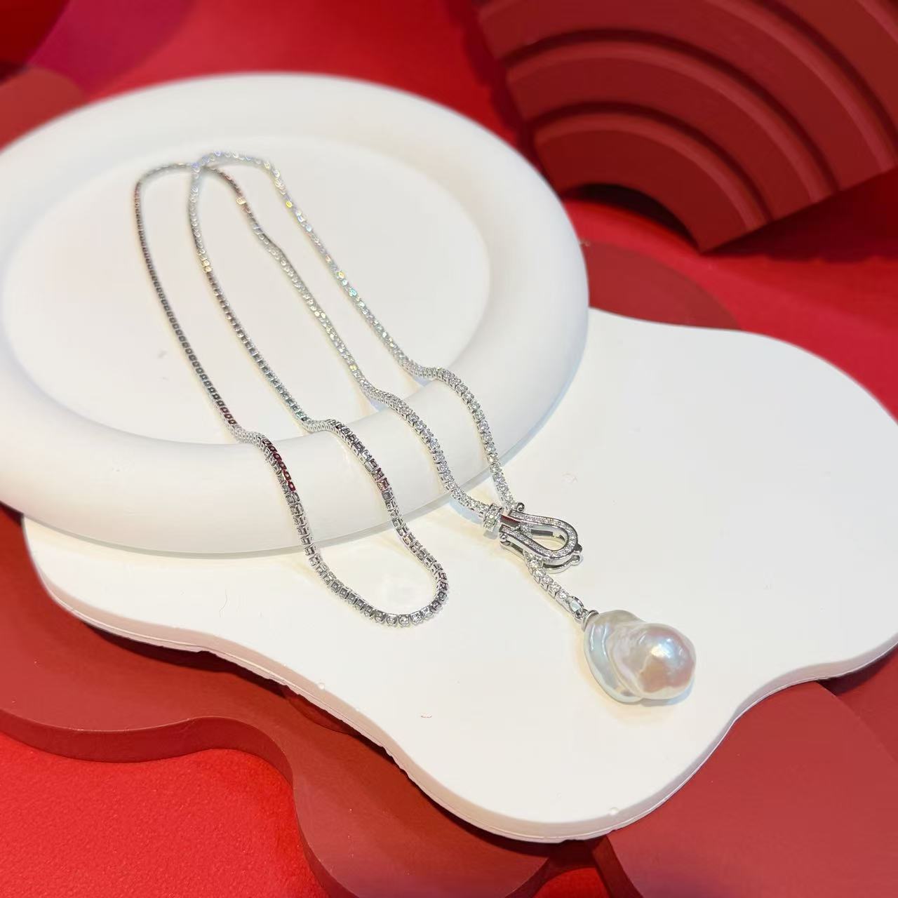 巴洛克珍珠项链毛衣链HNZ14309