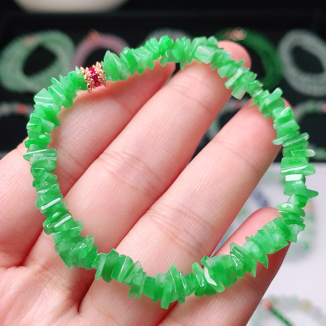 未镶嵌手链翡翠翡翠