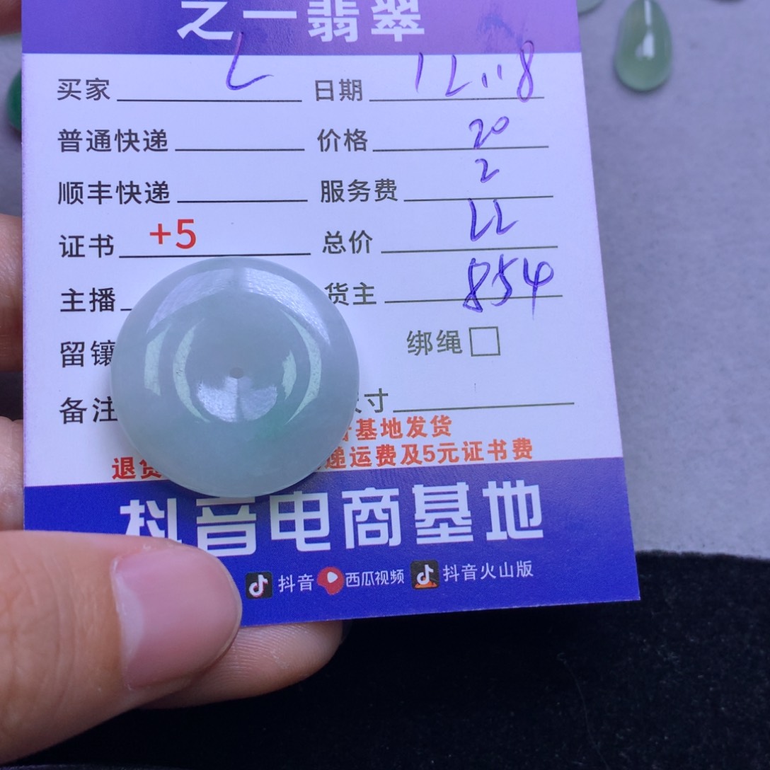 颈饰未镶嵌翡翠L**、