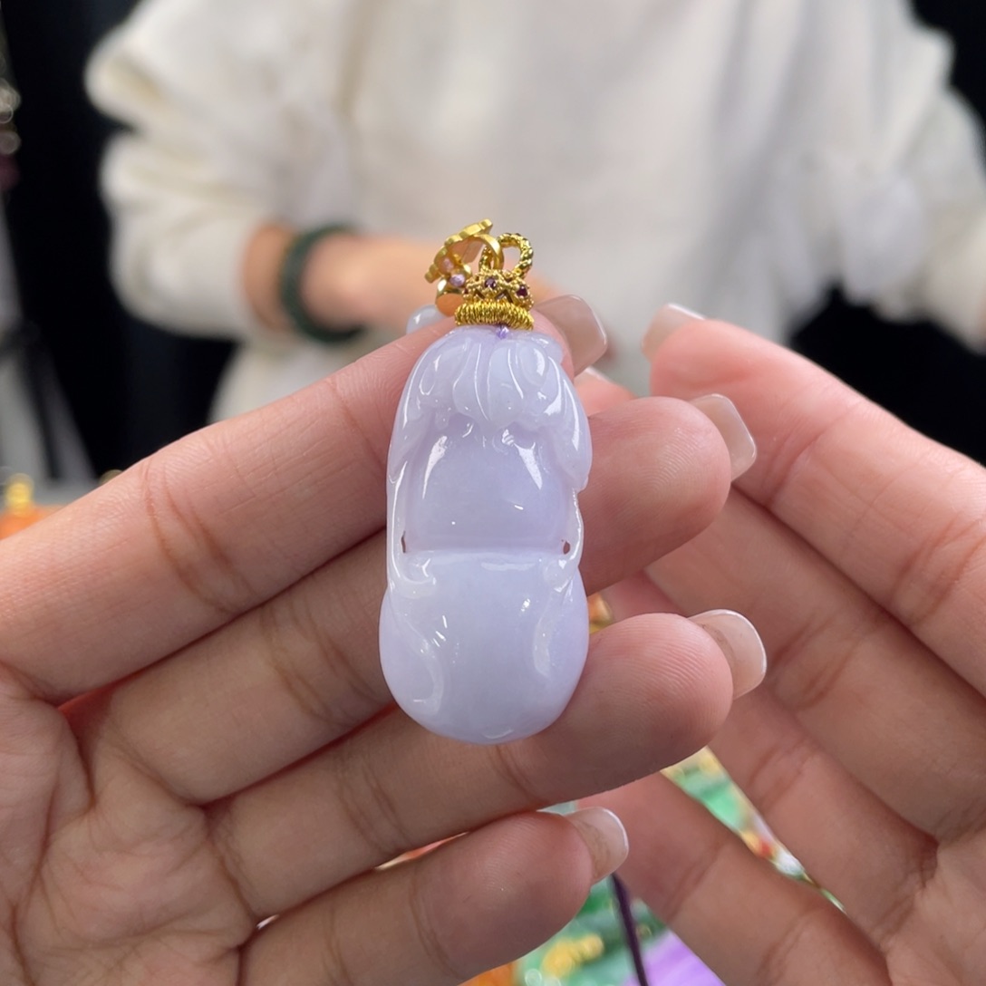 翡翠颈饰未镶嵌代编织