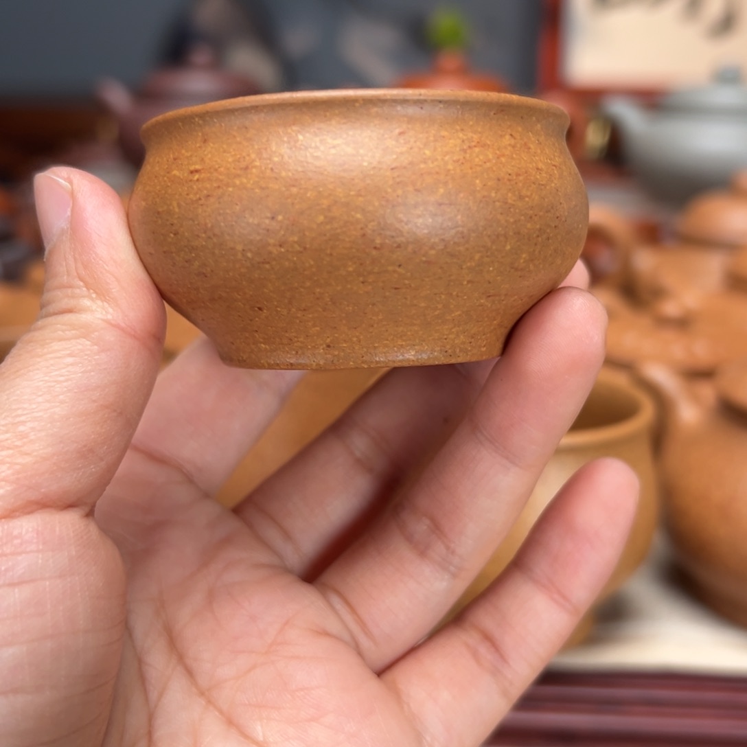 紫砂茶壶真*梨皮黄的50
