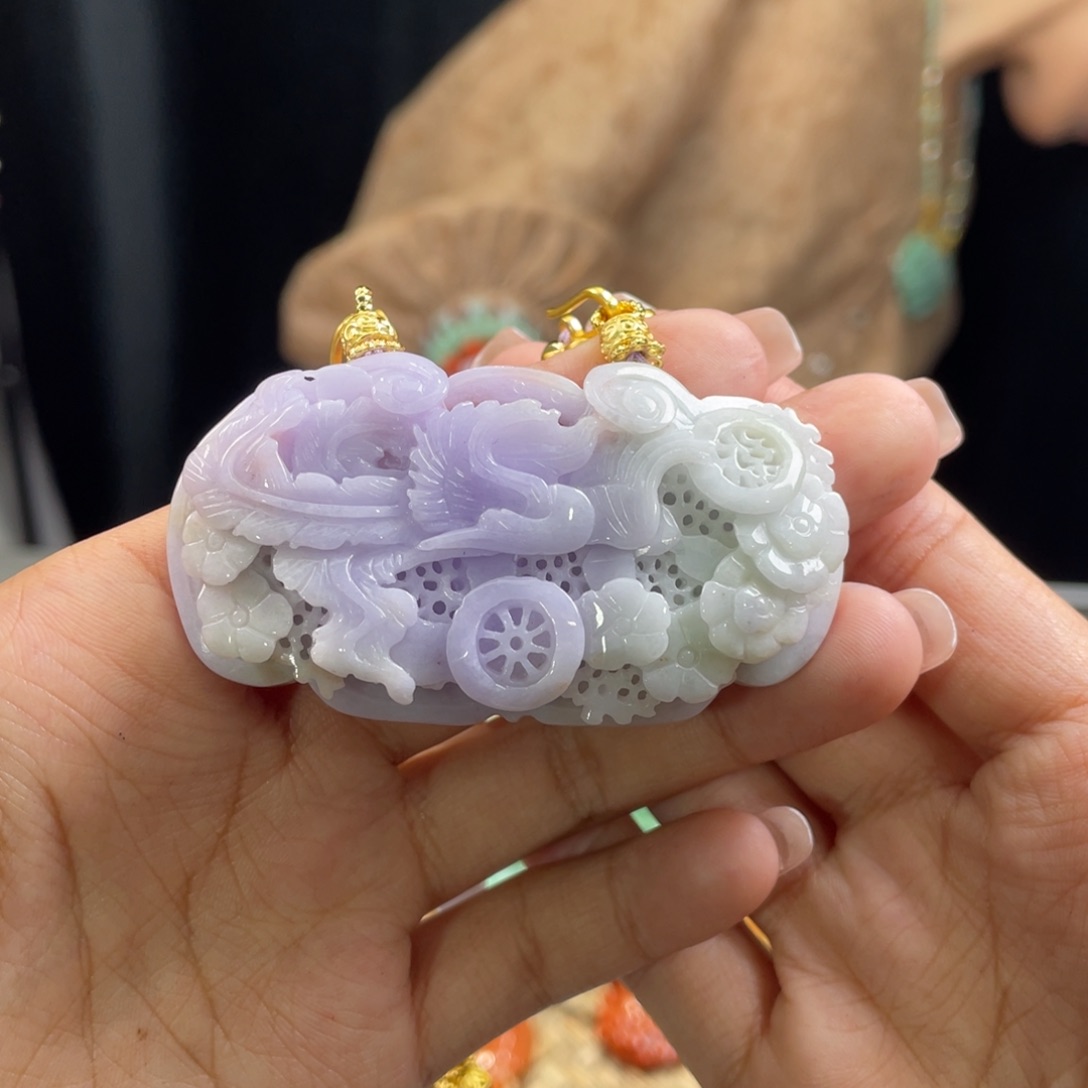 翡翠颈饰未镶嵌代编织