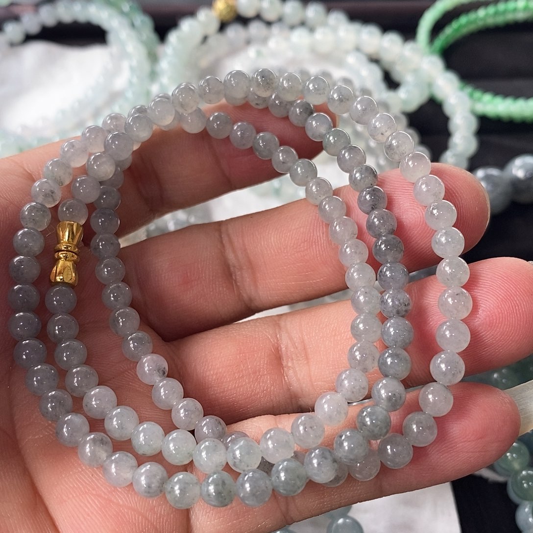 定制翡翠未镶嵌大*朵翡翠定制项链5