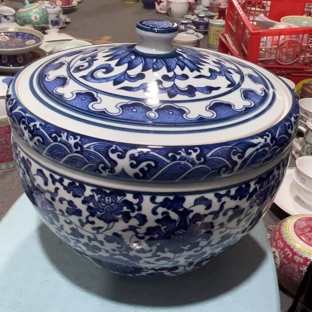 景德镇陶瓷高温青花罐