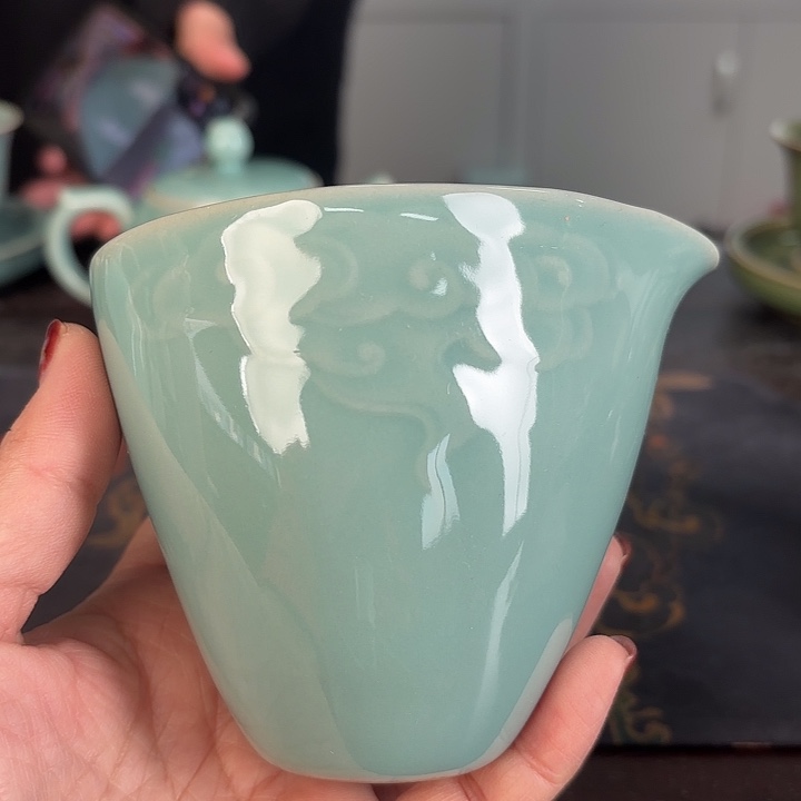 龙泉云间青瓷小米茶器