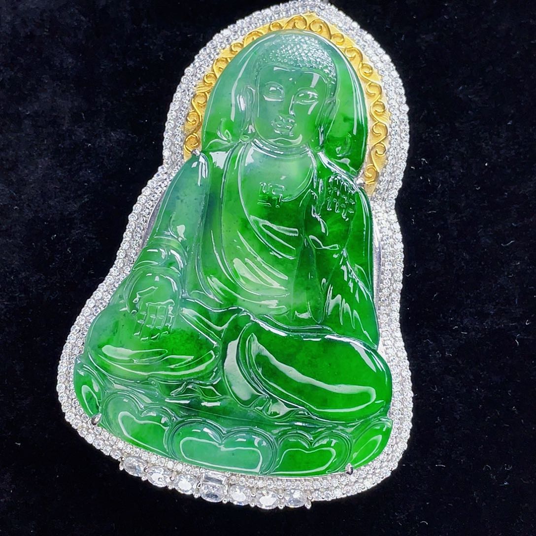 翡翠未镶嵌吊坠(不含链)