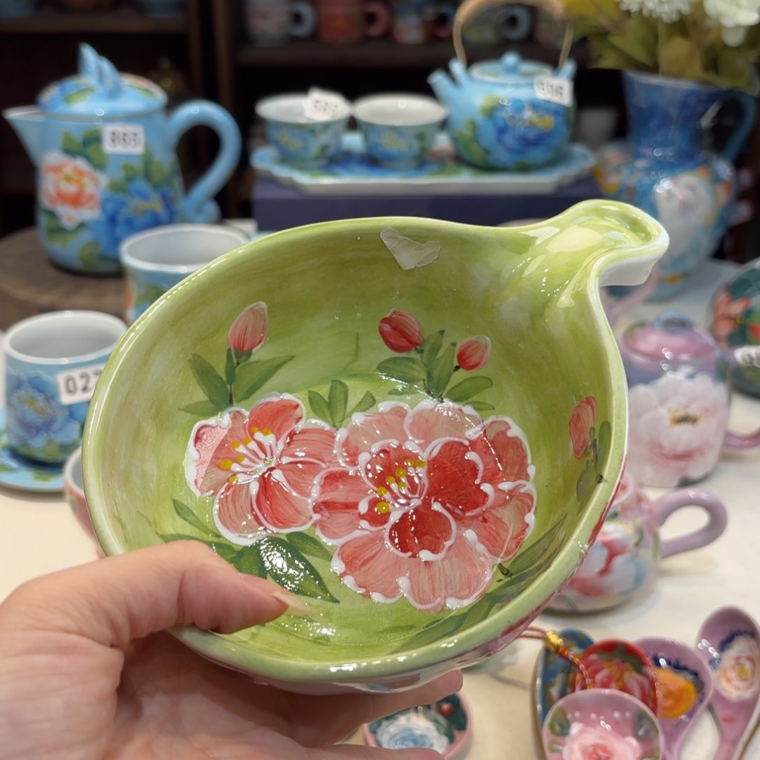 景德镇手绘高温釉下彩陶瓷茶具