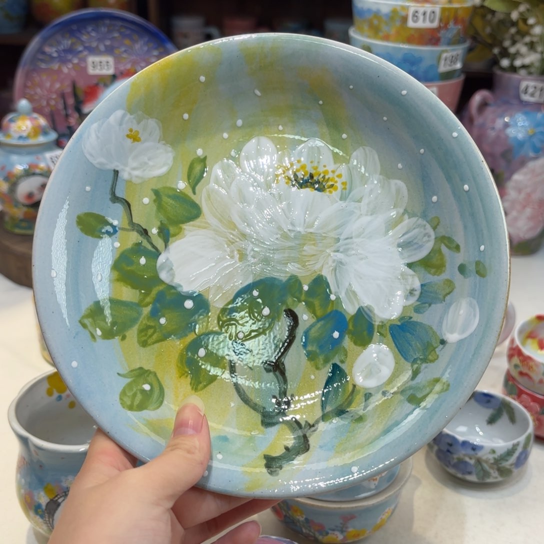 景德镇手绘高温釉下彩陶瓷茶具