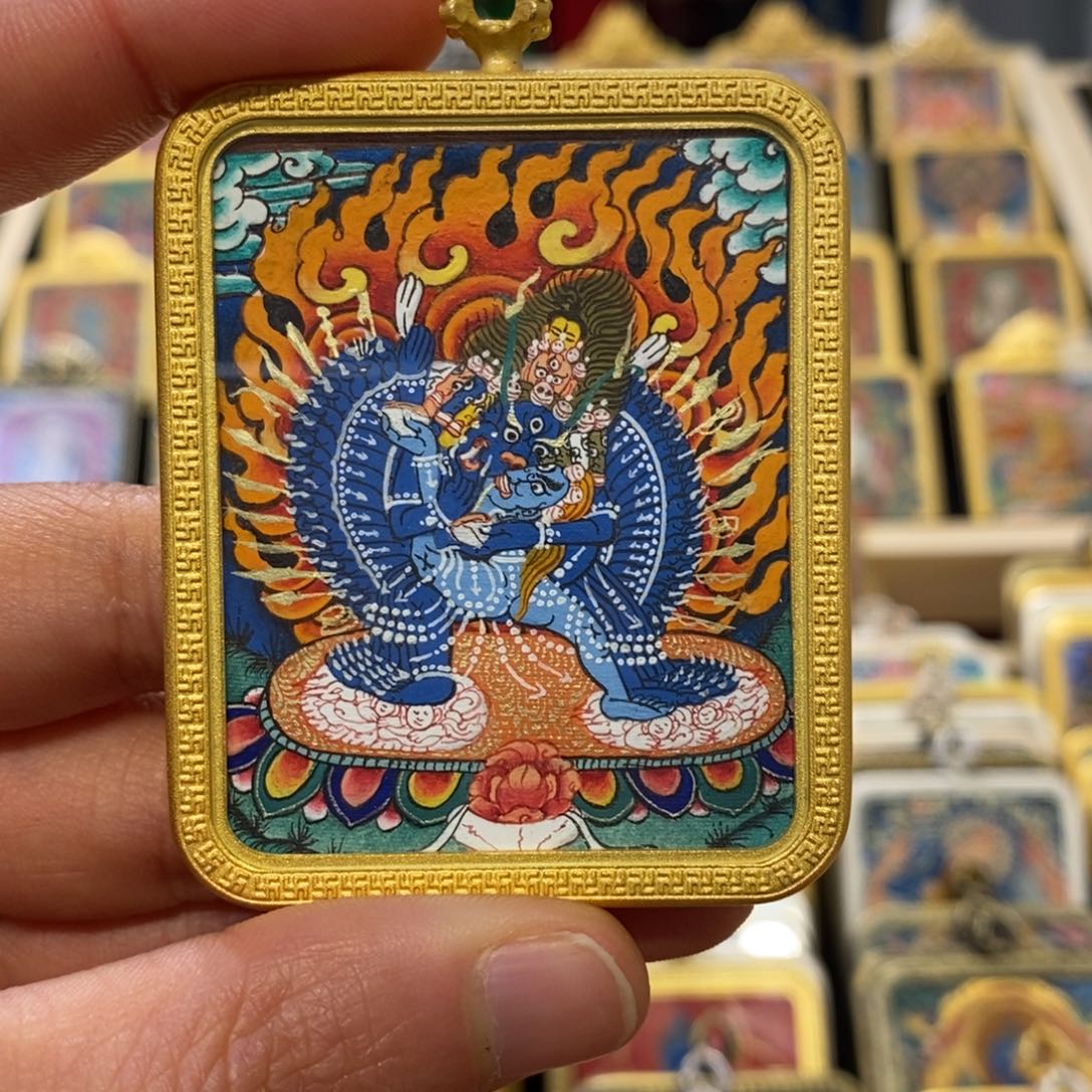 吊坠大威德拉萨直发