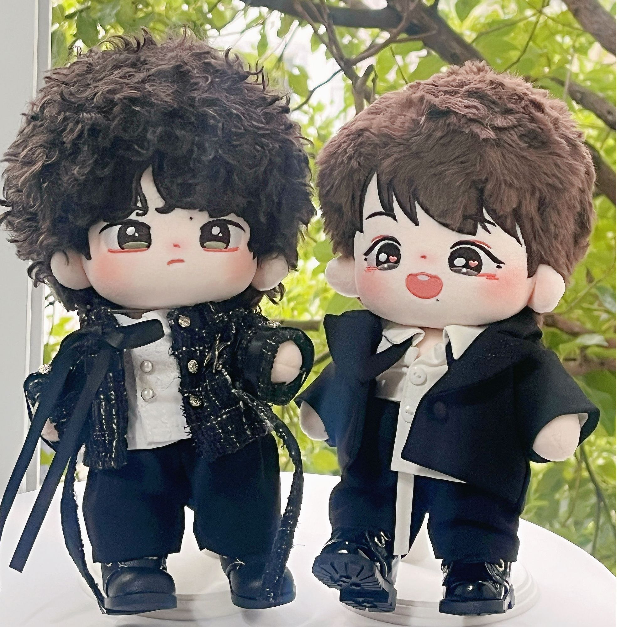 现货20cm啵啵同款贵公子啵sp版+小少爷赞赞棉花娃娃