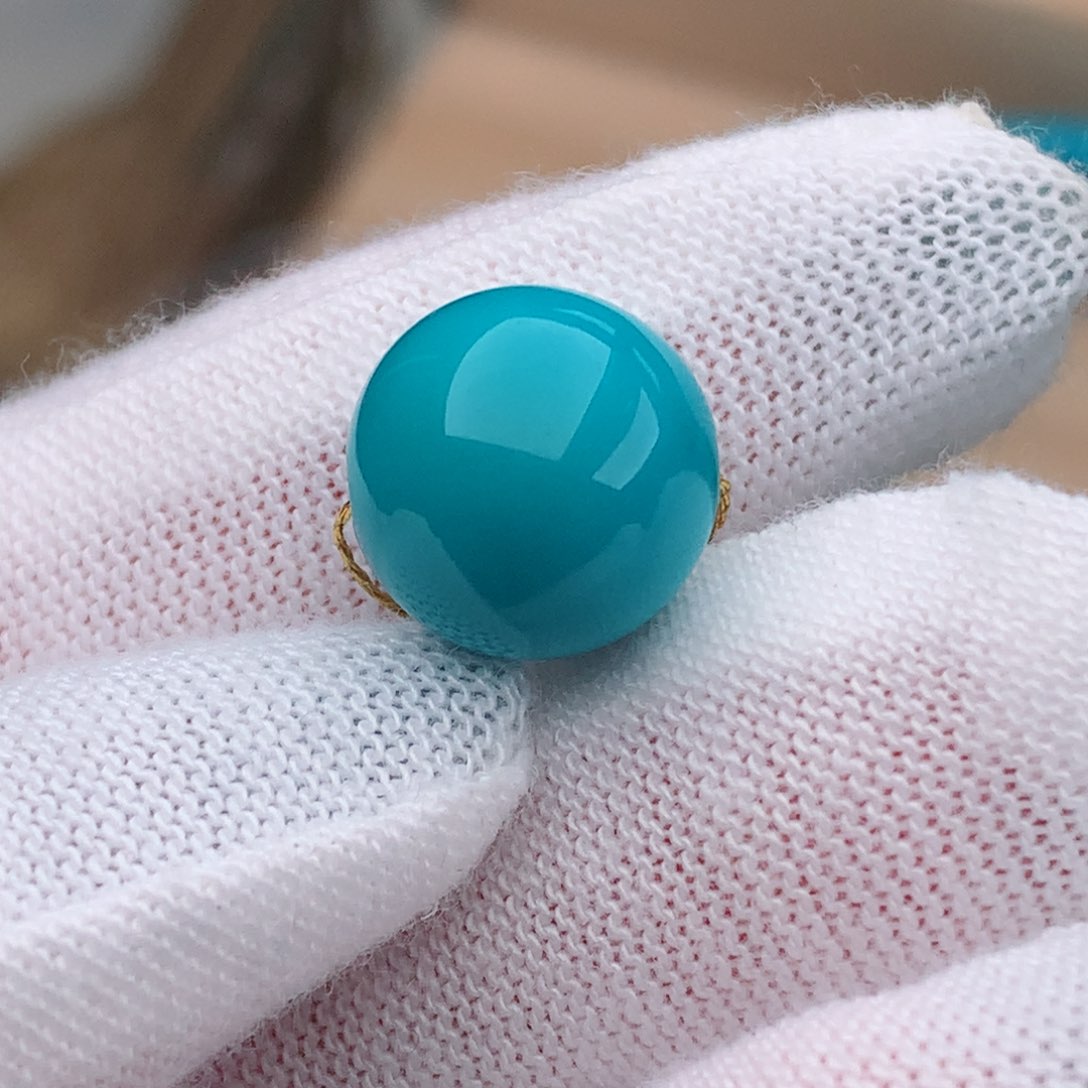 绿松石未镶嵌圆珠卡11.2