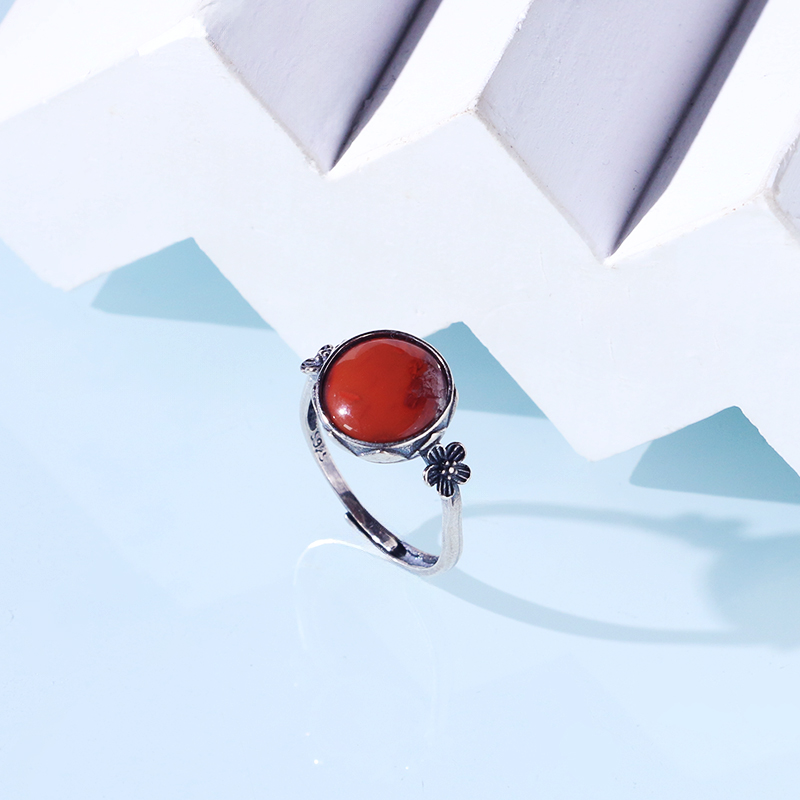 火焰纹南红戒指-多样性发其一