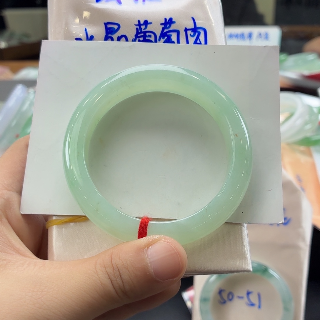 翡翠未镶嵌手镯8号