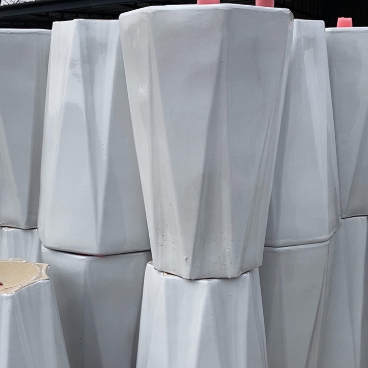 陶瓷高腰纯白特大八方