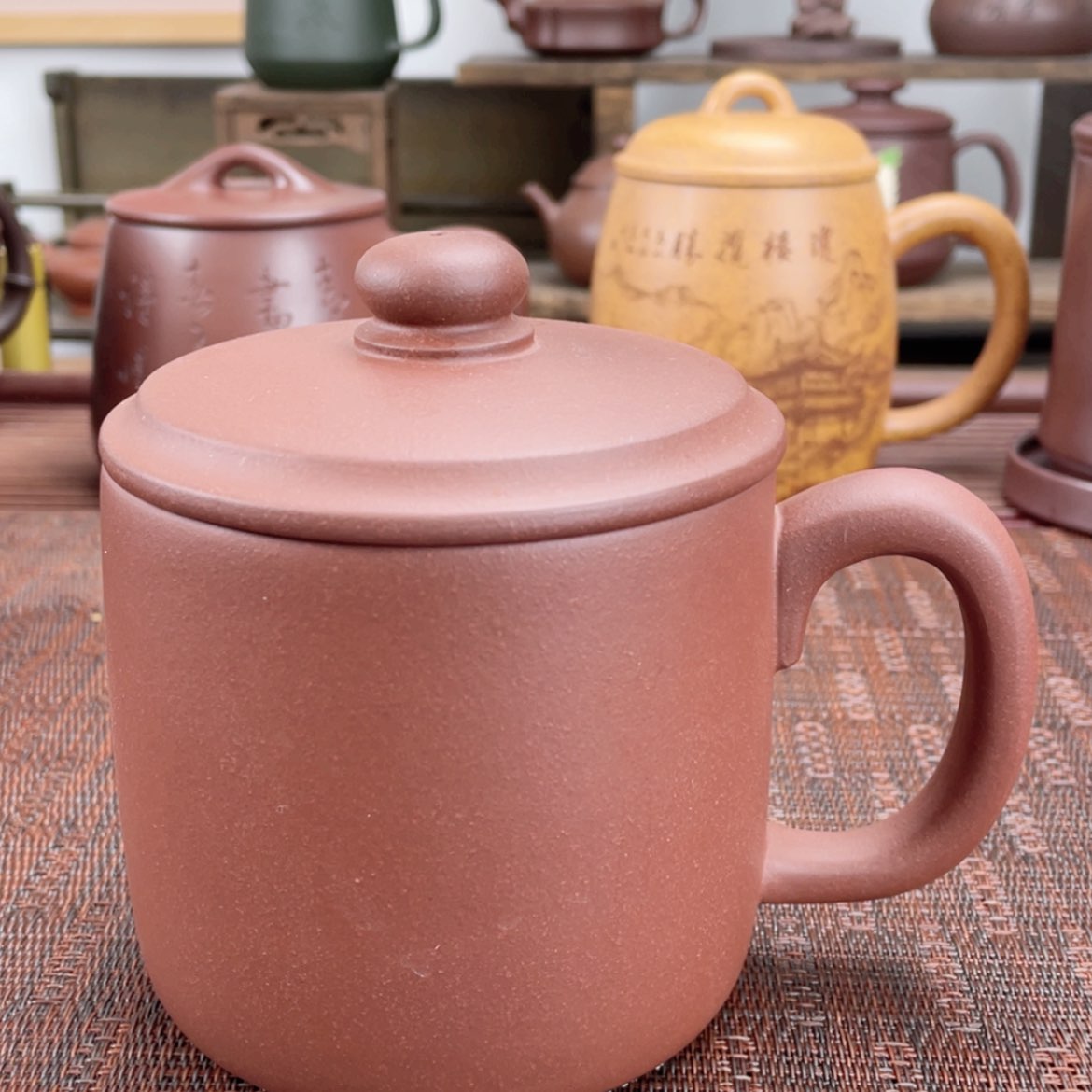 【闪购商品】紫砂茶杯宜兴原矿紫砂盖杯微瑕