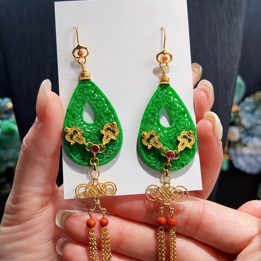 【闪购商品】翡翠耳饰未镶嵌福利