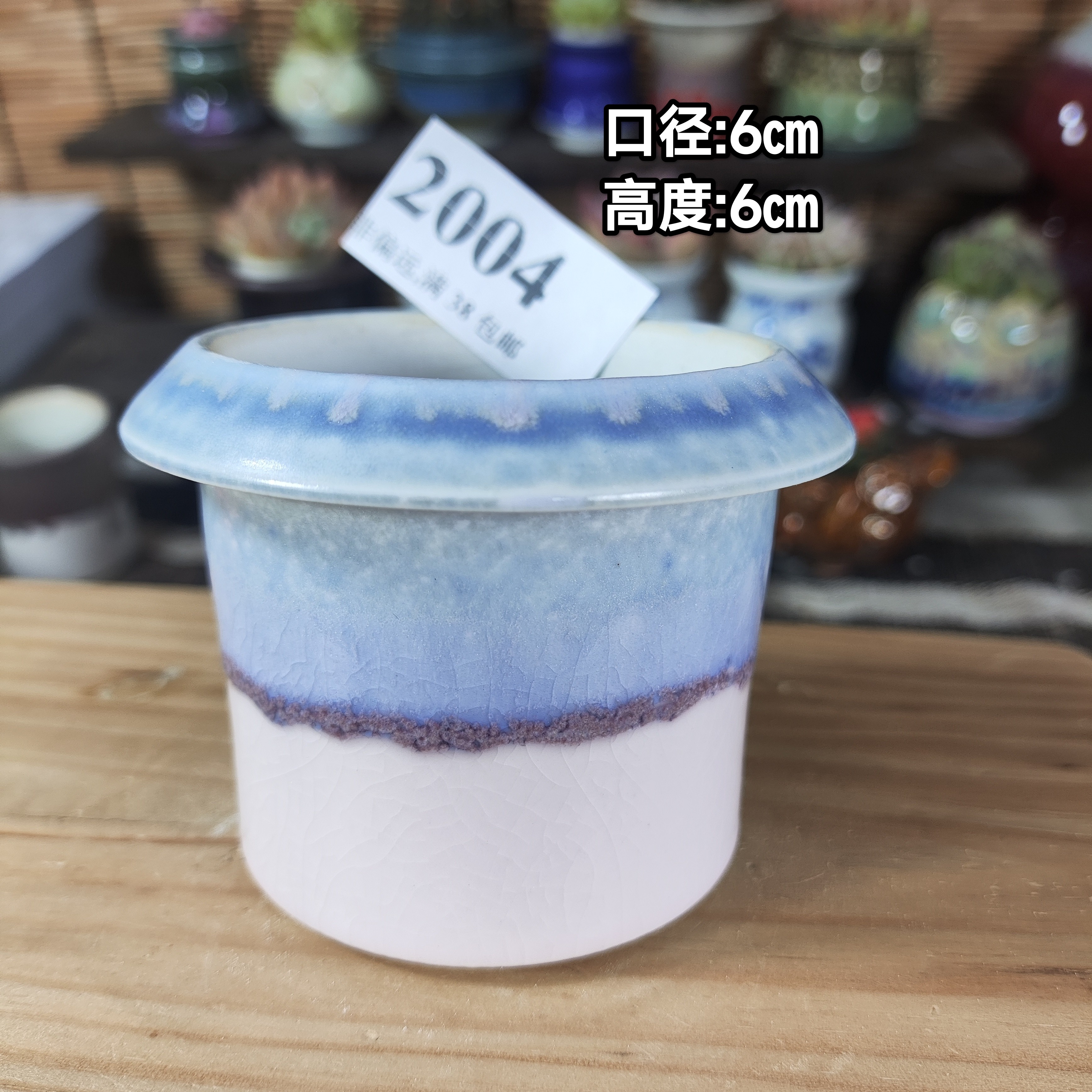 手工创意多肉花盆摆件迷你多肉花盆景德镇纯手工制做