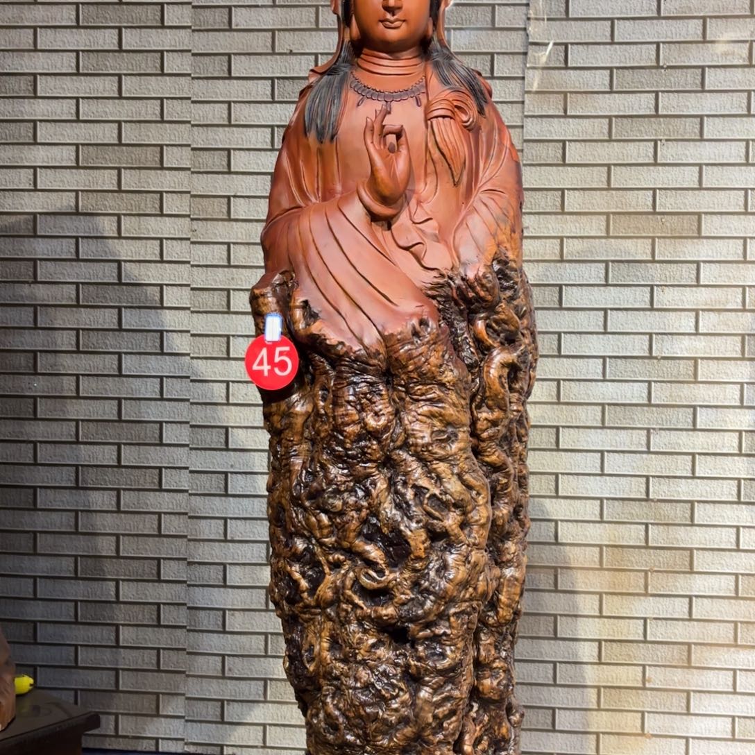 狼***枣木枣木材质南海观音206 43 43《不上楼不入户》