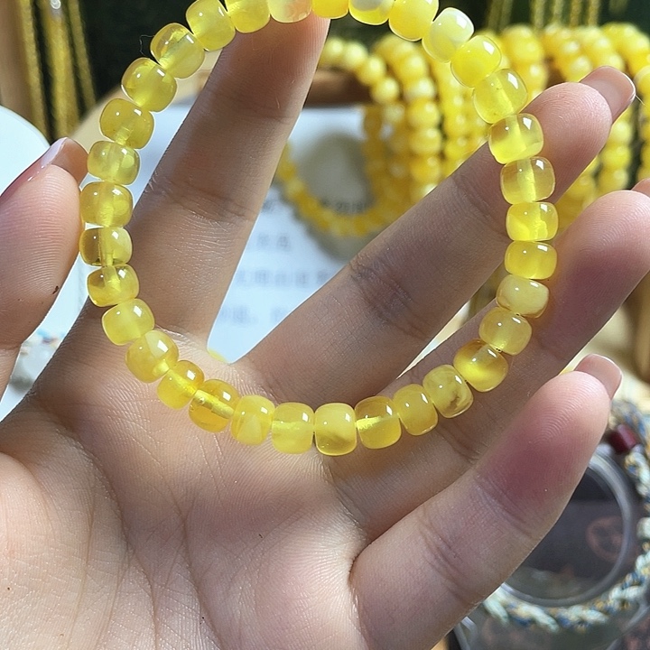 手链琥珀未镶嵌7mm➕微瑕福利