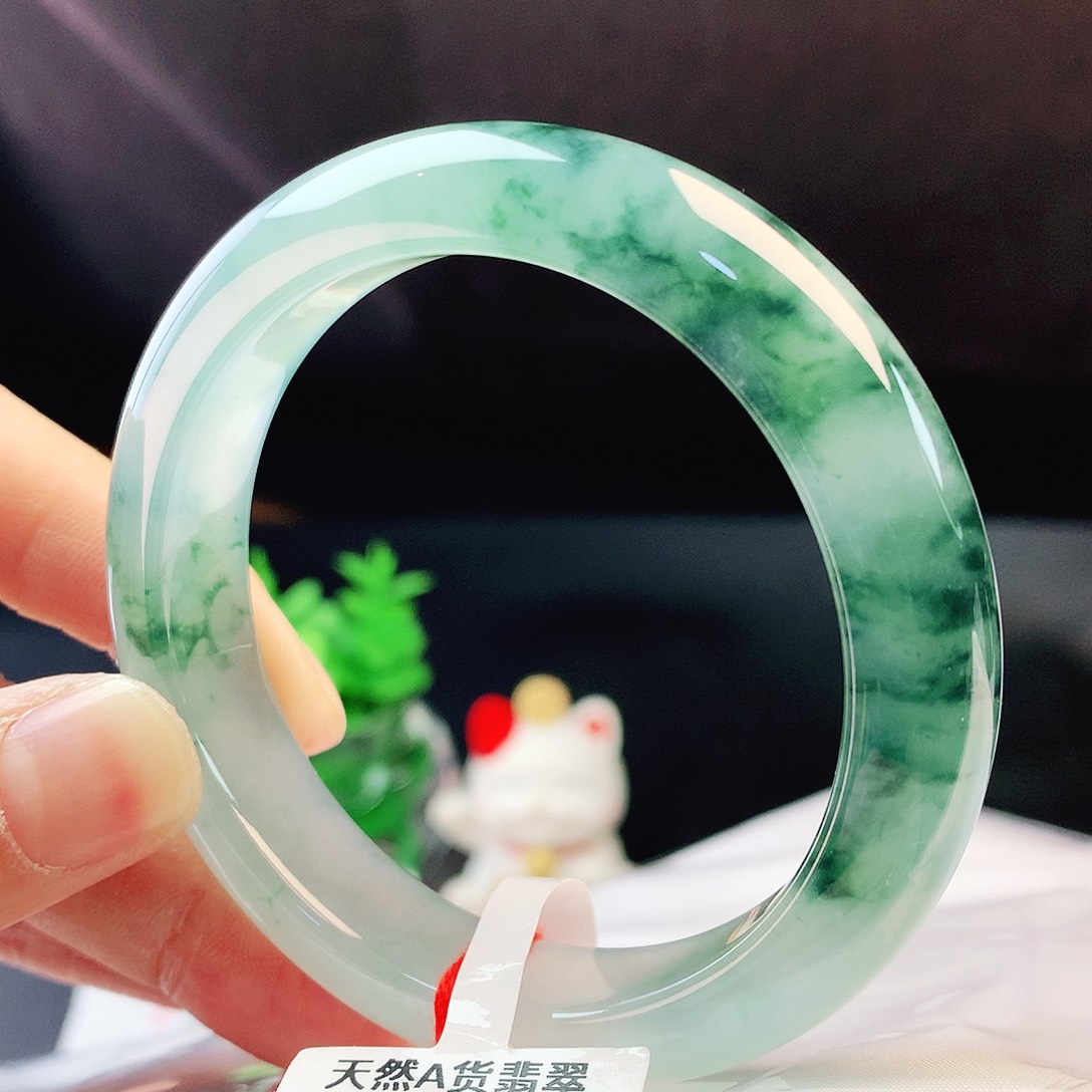 未镶嵌手镯翡翠53圈
