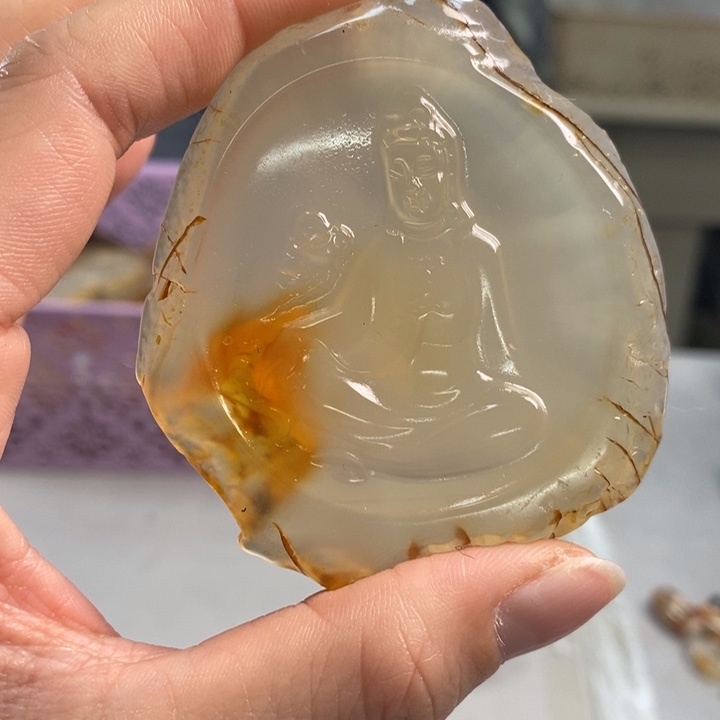 玛瑙/玉髓吊坠(不含链)未镶嵌