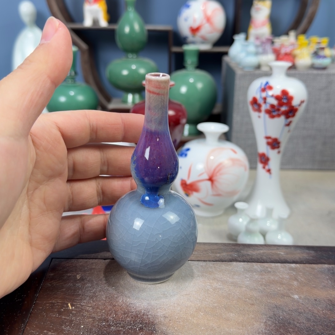 陶瓷手工小花器摆件