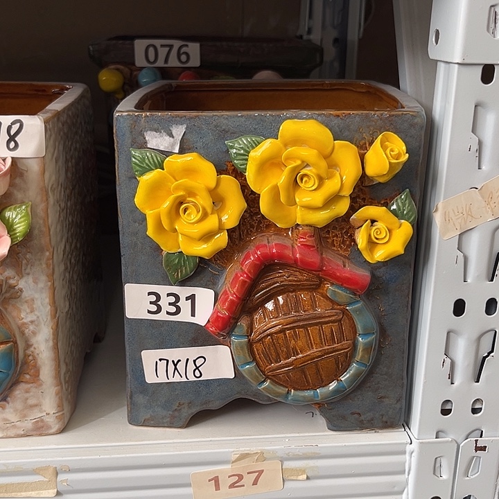 粗陶材质多肉花盆