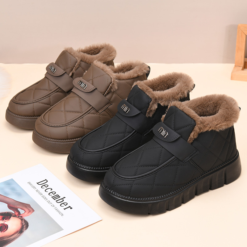 2025冬季必备妈妈鞋加绒加厚防雨防污  超轻大底 防滑保暖 雪地靴