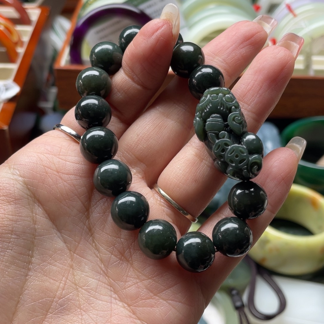 和田玉未镶嵌手链