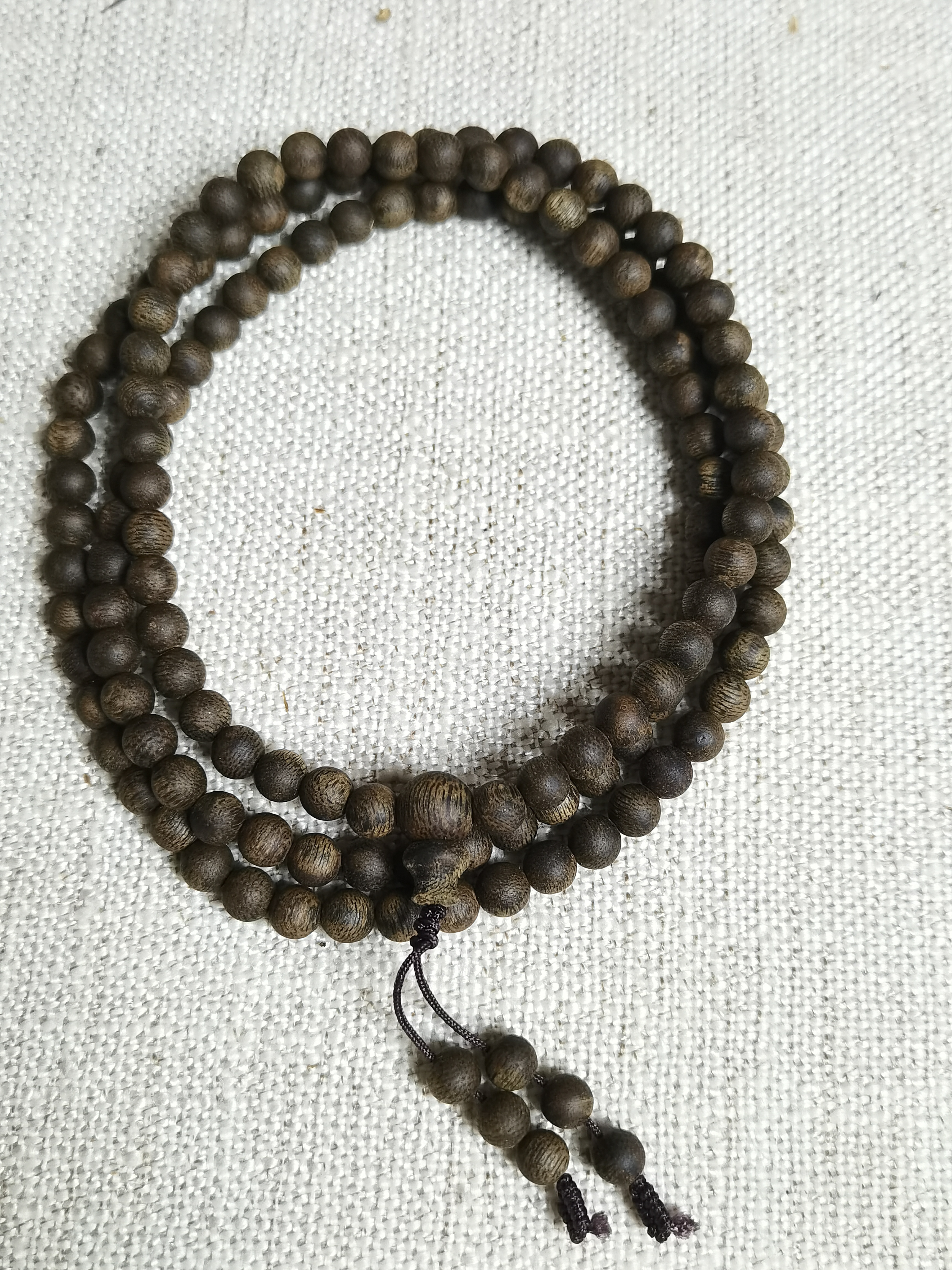 沉香W06奇楠沉香沉水圆珠多圈卡5/15克多样性发其一