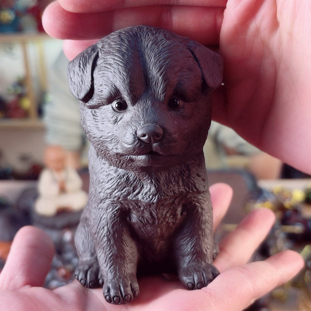 紫砂茶宠紫陶树脂茶宠摆件