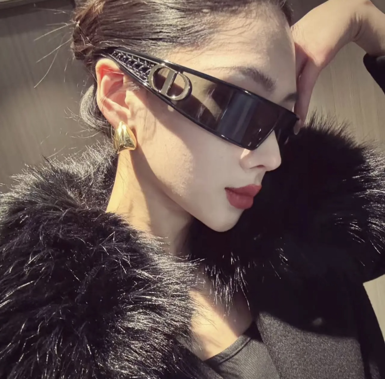 D家新款发箍墨镜女，墨镜专属链接不要拍错了哦。