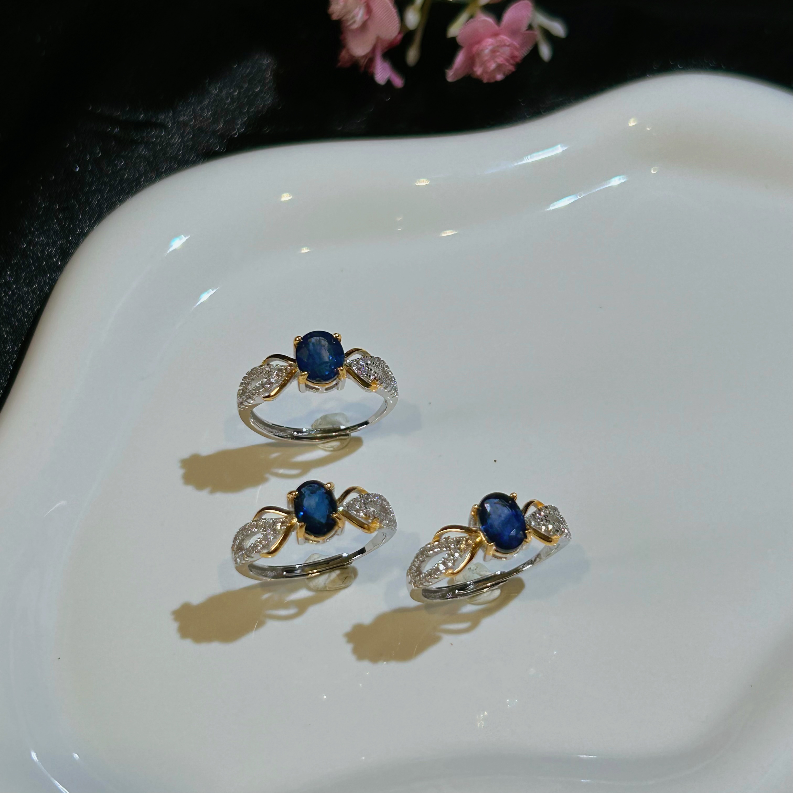 S925银蓝宝石戒指开口-多样性发一-LBS077