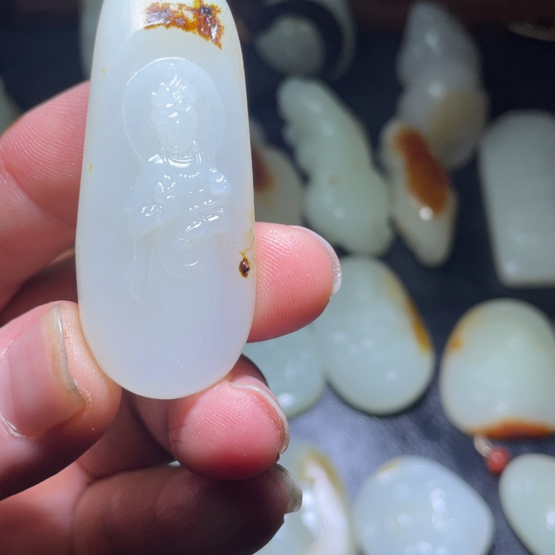 和田玉（白玉）未镶嵌玉牌可***?