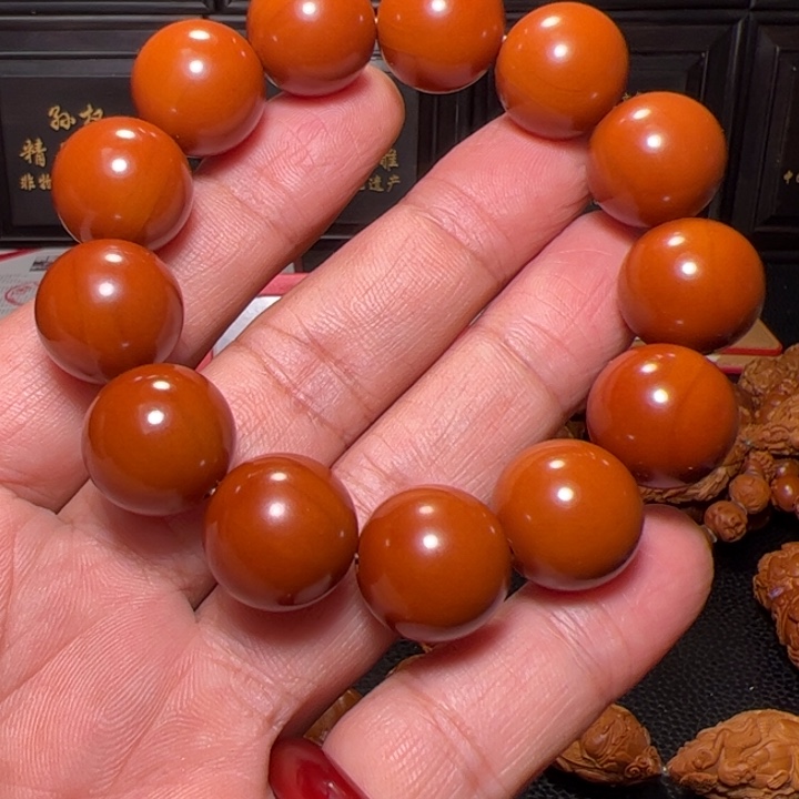 *****吊坠橄榄核正圆手串