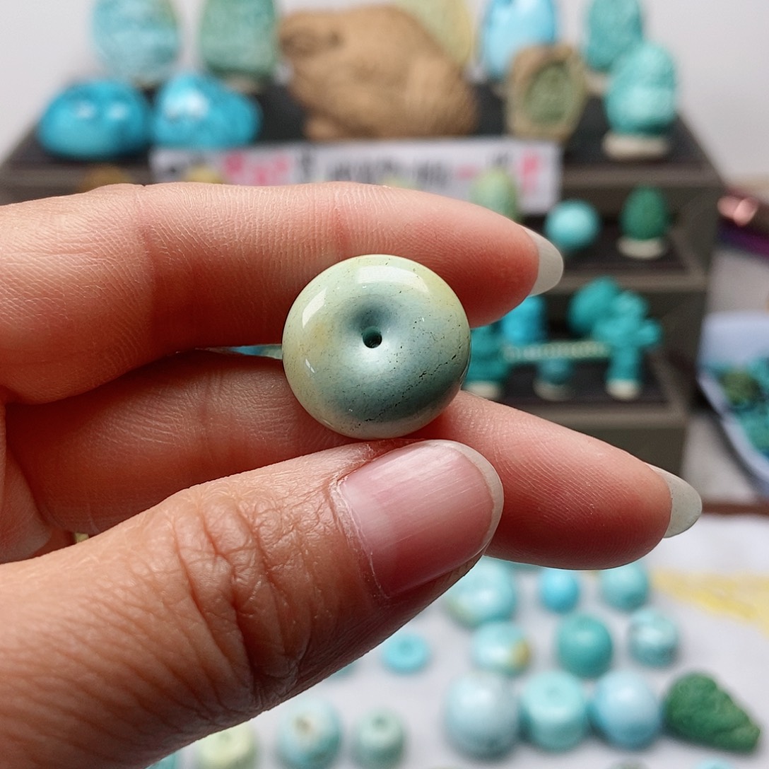 绿松石珠宝半成品未镶嵌