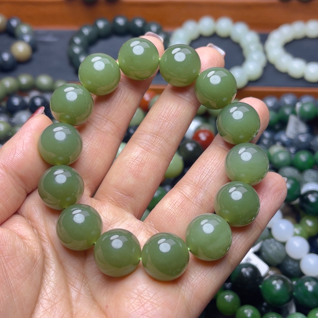 和田玉未镶嵌手链