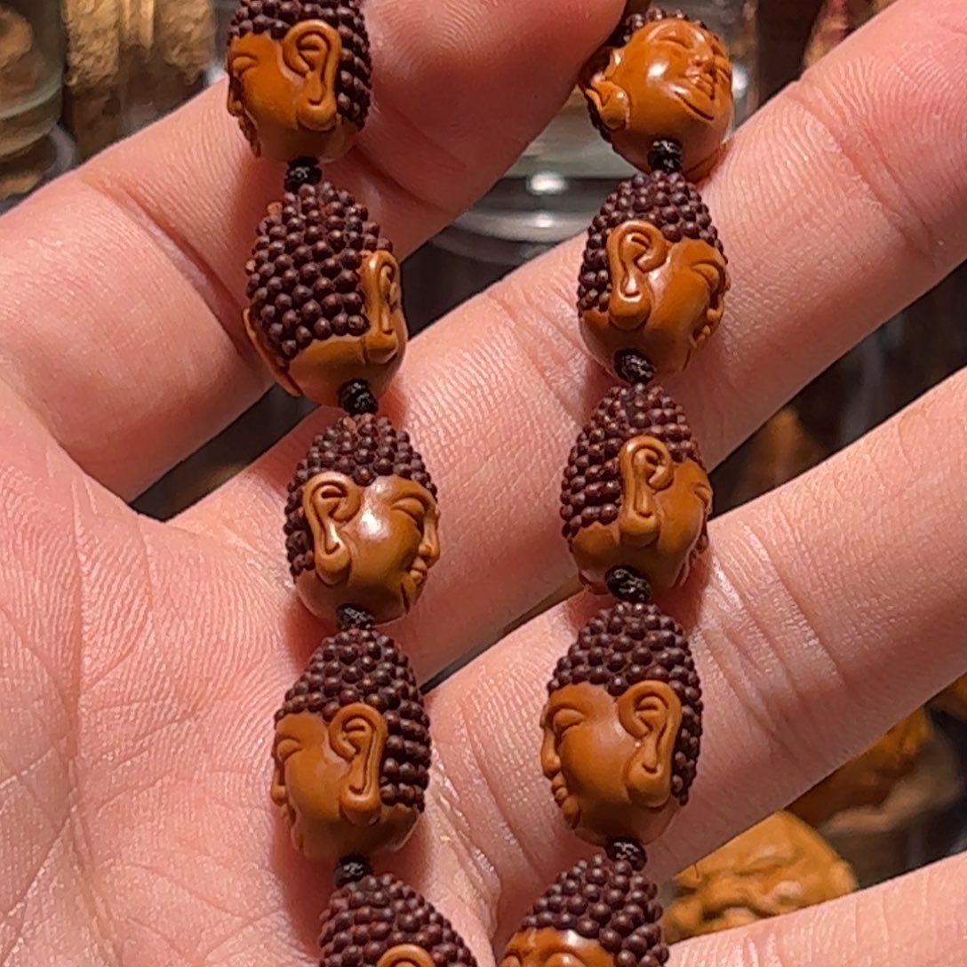 甄***）橄榄核手串/手链手工如来