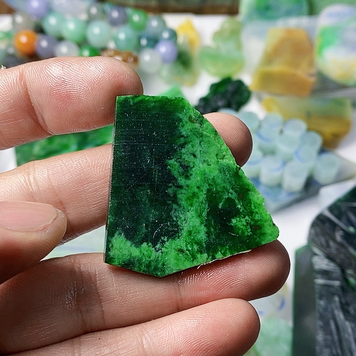 翡翠散珠天然翡翠A货