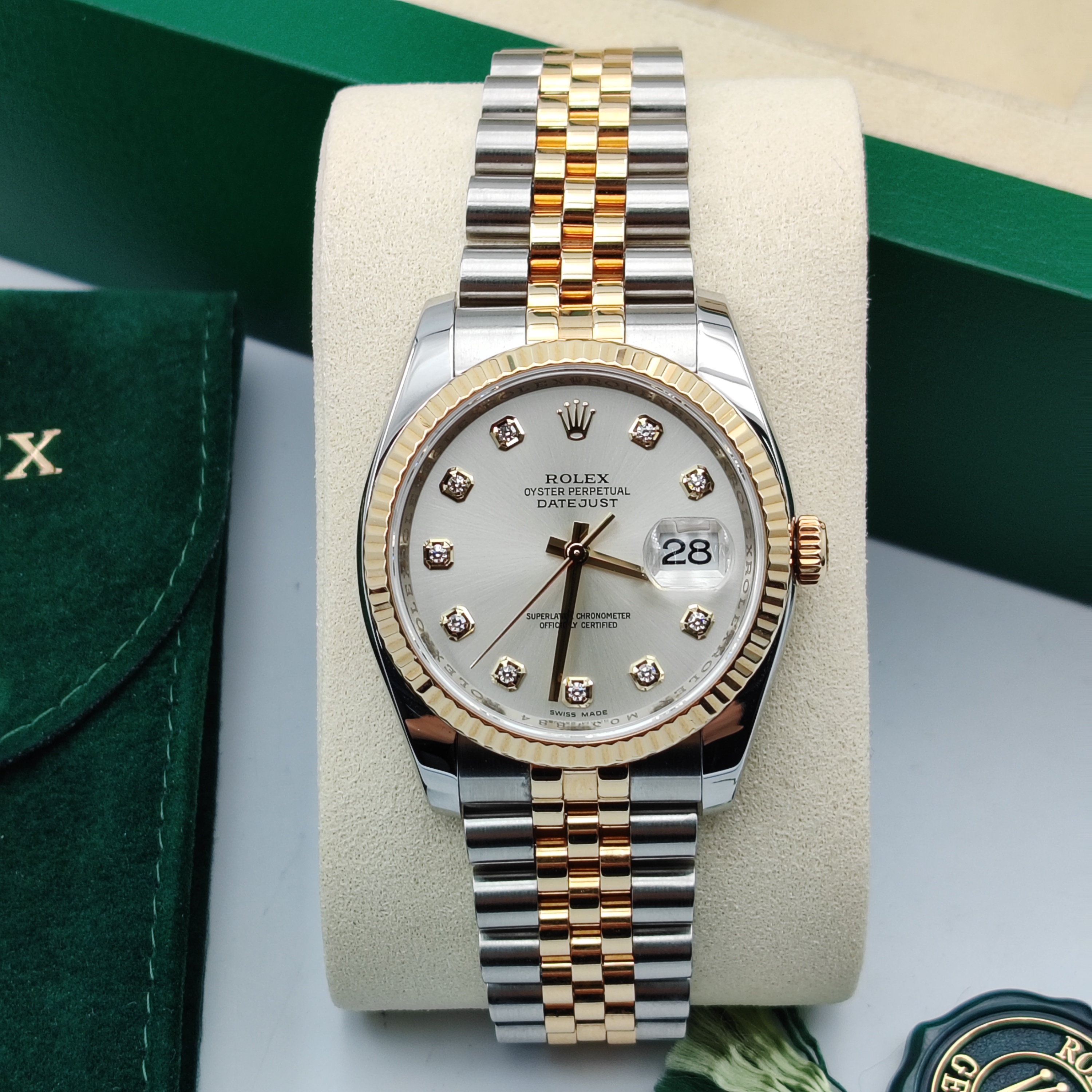 99新 Rolex/劳力士 日志系列116233/36mm/银盘/自动机芯/女表