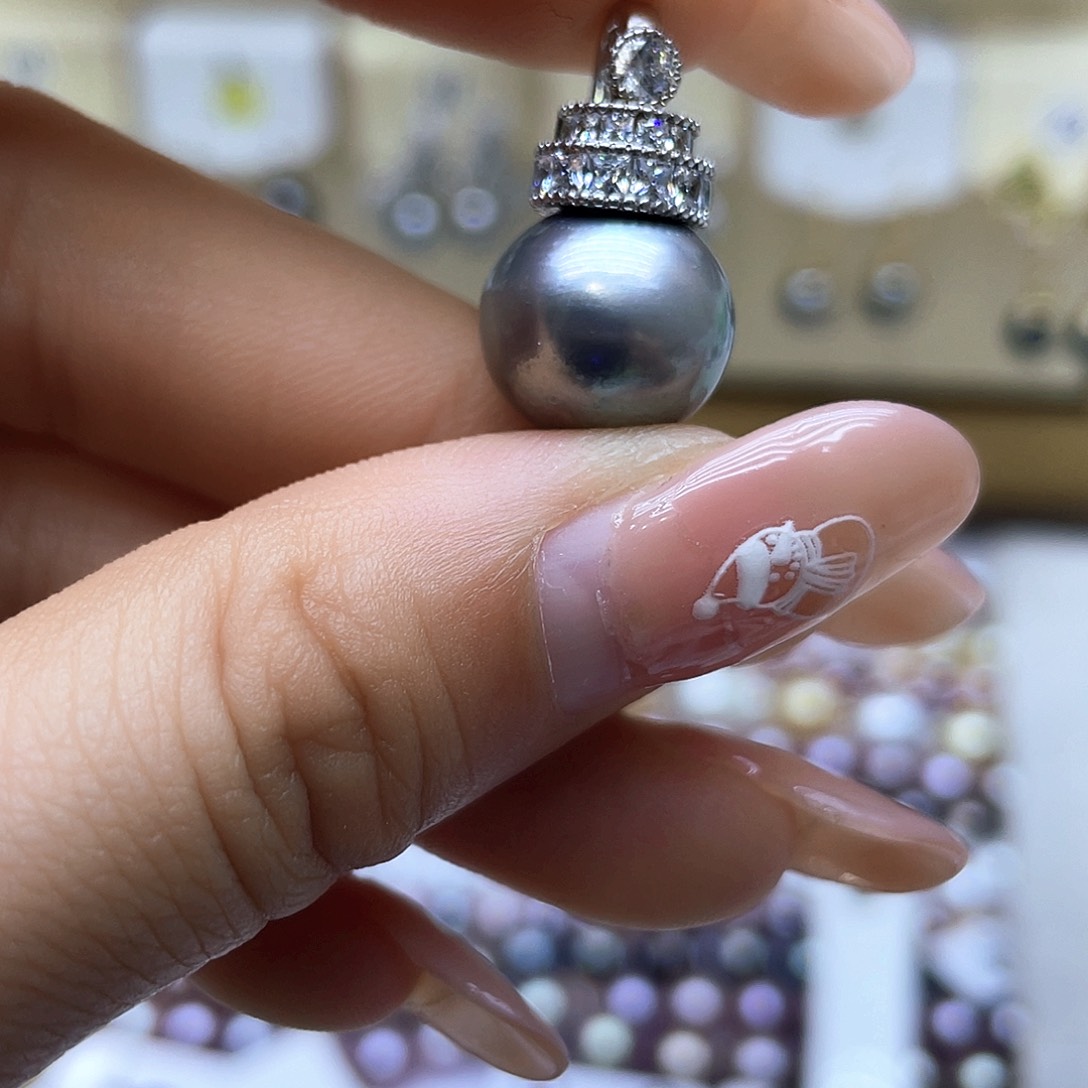 海水珍珠颈饰银S925镶嵌