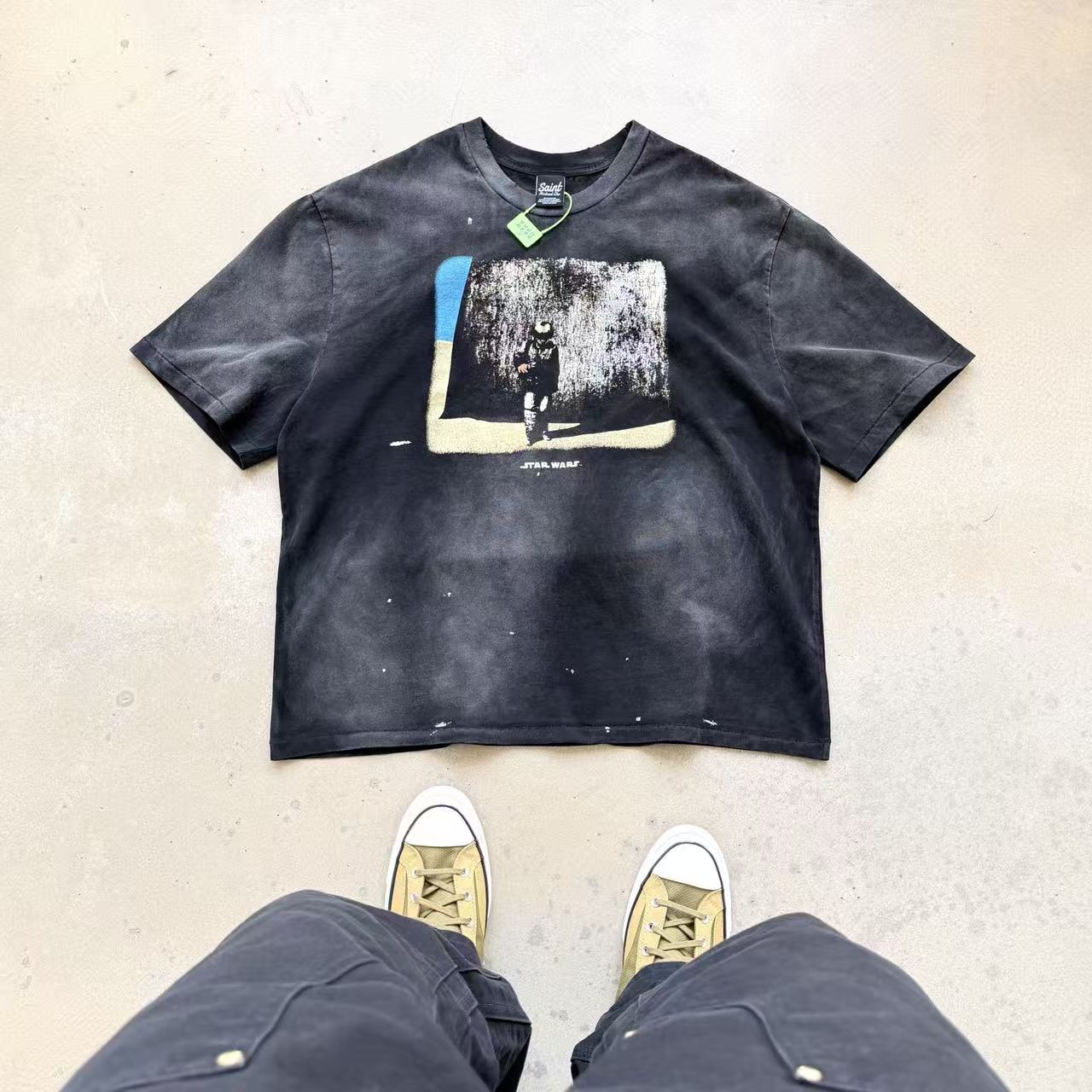 （CTS-58款 ）Saint × STAR WARS星球大战联名短袖 黑武士重磅面料 