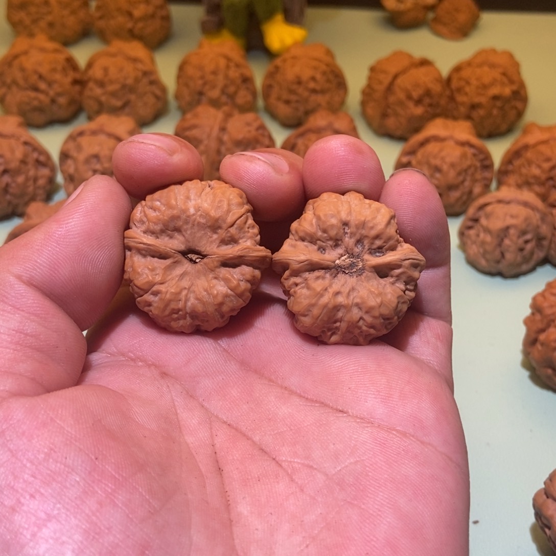 核桃手串/手链晚**你蛤蟆头34一对